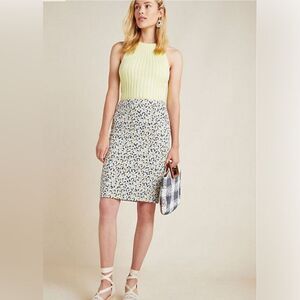 Anthropologie MAEVE Jacquard Leopard Print‎ Pencil size Medium